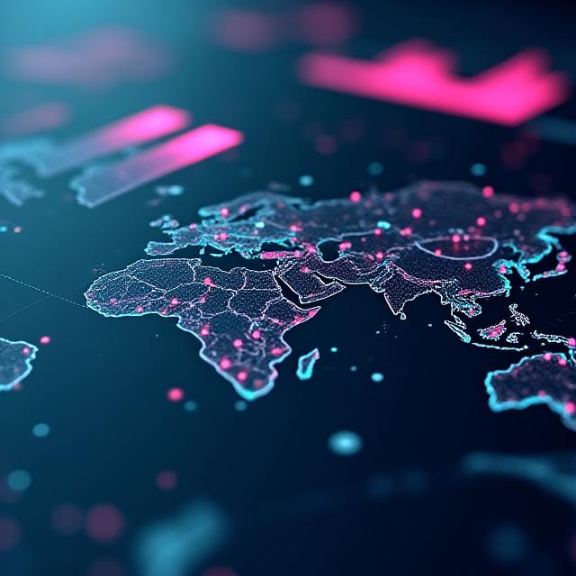Digital interface showing optimized delivery route map